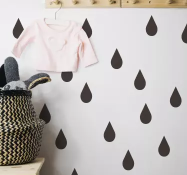 Monocolour Raindrops Stickers - TenStickers