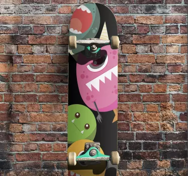 Monster in blue monster decal - TenStickers