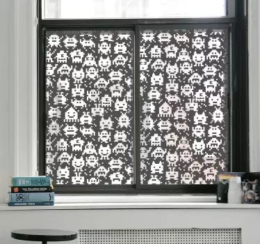 Monsters video game window decal - TenStickers