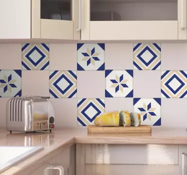 Moroccan Tile Wall Sticker - TenStickers