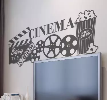 Moviegoers cinema decal - TenStickers