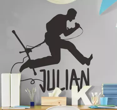 Musical wall sticker energetic vocal performance - TenStickers