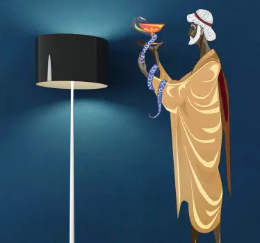 Mythology Asclepius Sticker - TenStickers