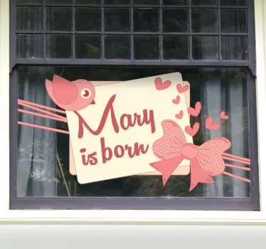 New Baby Girl Sticker - TenStickers