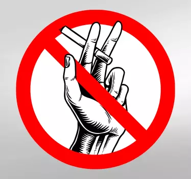 No smoking sign object sticker - TenStickers