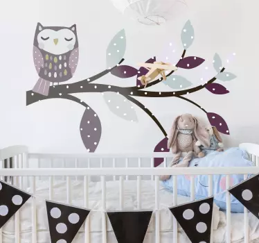 Nordic style animal children's bird wall decal - TenStickers