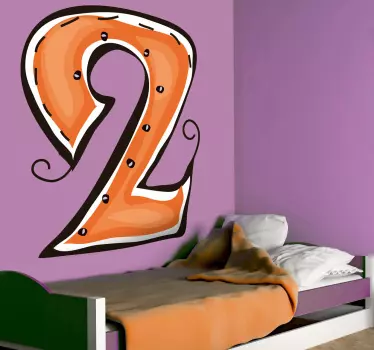 Number 2 Sticker - TenStickers