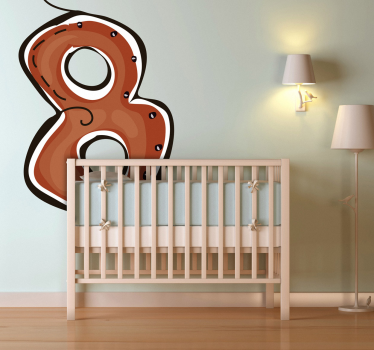 Number 8 Sticker - TenStickers