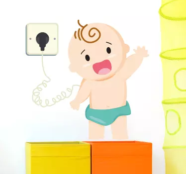 Nursery wall sticker whimsical baby design - TenStickers