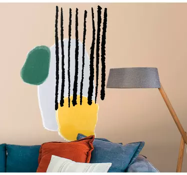 Object sticker abstract shapes design - TenStickers