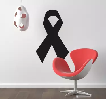 Object sticker bold awareness ribbon - TenStickers