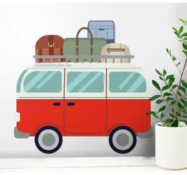 Object sticker classic travel van - TenStickers