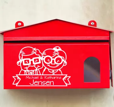 Object sticker custom character mailbox - TenStickers