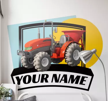 Object sticker custom tractor design - TenStickers