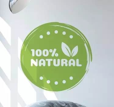 Object sticker natural product label - TenStickers