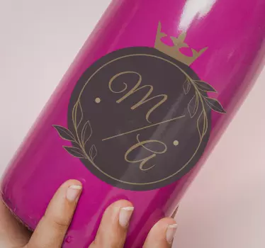 Object sticker personalized crown emblem - TenStickers