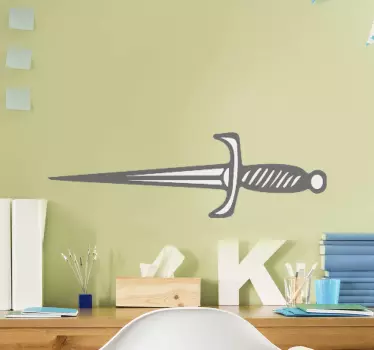 Object sticker stylized dagger outline - TenStickers