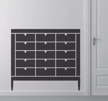 Office Filing Cabinet Sticker - TenStickers
