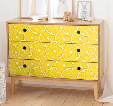 Orange pattern decals for furniture - TenStickers