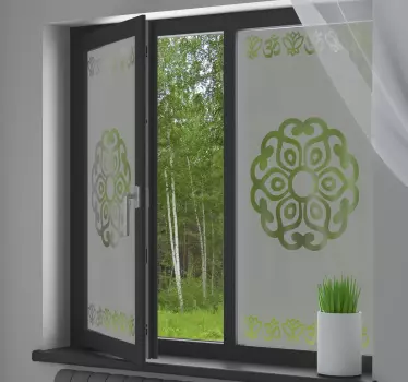 Original Mandala window decal - TenStickers