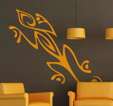 Original Tribal Gecko Wall Art Sticker - TenStickers