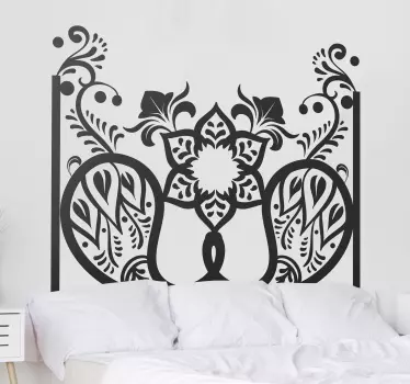 Paisley pattern  decoration wall decal - TenStickers