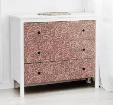 Paisley pattern  furniture decal - TenStickers