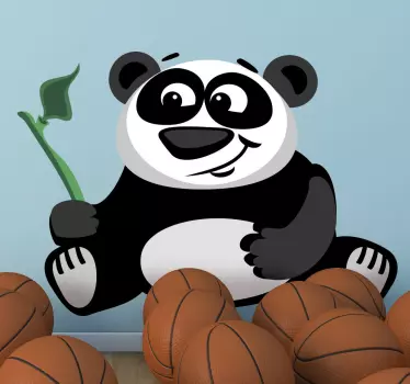 Panda with Bamboo - TenStickers
