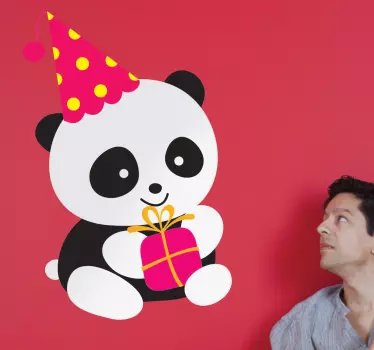 Party Panda Sticker - TenStickers