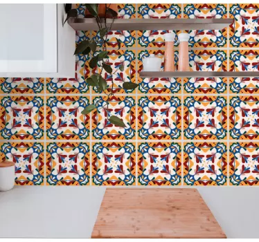 Patterned cement design wallpaper sticker - TenStickers