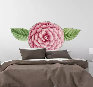 Peony single flower flower wall decor - TenStickers