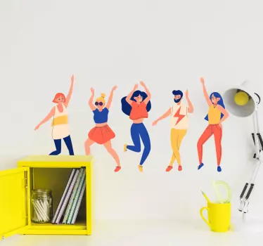 People dancing decal - TenStickers