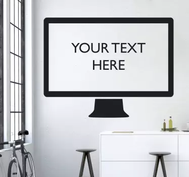 Personalised Computer Screen Sticker - TenStickers