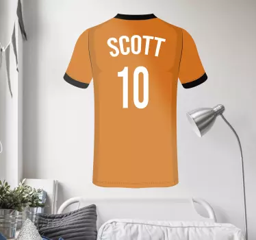 Personalised football sticker - TenStickers