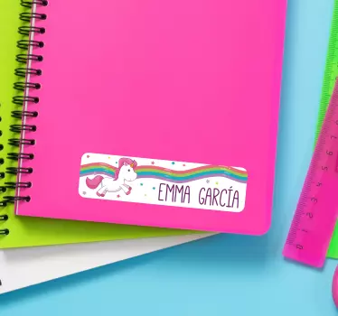 Personalised Notebook Stickers - TenStickers