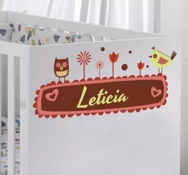 Personalised Name Nursery Kids Sticker - TenStickers