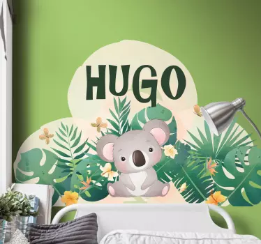 Pet wall art koala jungle design - TenStickers