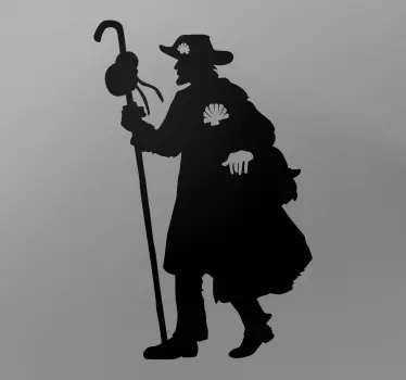 Pilgrim silhouette wall decal - TenStickers