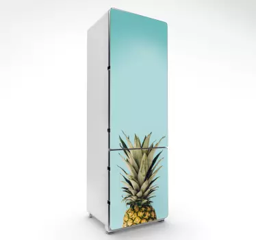 Pineapple fridge wrap - TenStickers