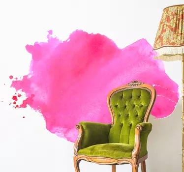 Pink splash spot  abstract Sticker - TenStickers