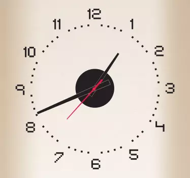 Pixel Clock Sticker - TenStickers