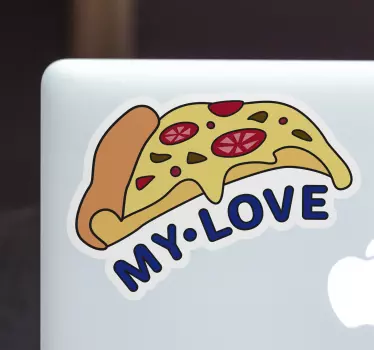 Pizza laptop skin decal - TenStickers