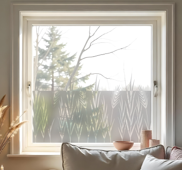 plants and spikes window sticker - TenStickers