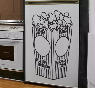Pop Corn Bag Decal - TenStickers