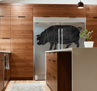 Pork Chop chalkboard stickers - TenStickers