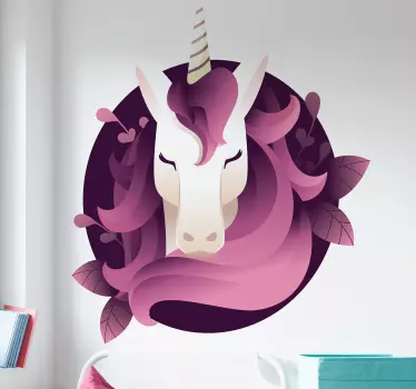 Portrait unicorn Kids Bedroom Wall decal - TenStickers