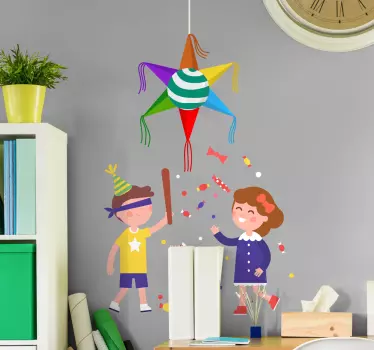 Piñata christmas wall decal - TenStickers