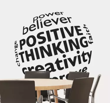 Power believer improve inspirational quote sticker - TenStickers