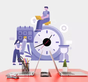 Productivity Time Management object sticker - TenStickers