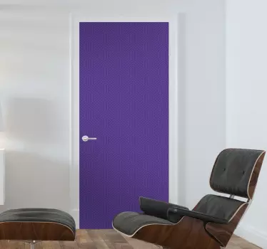 Purple adhesive foil glass door sticker - TenStickers